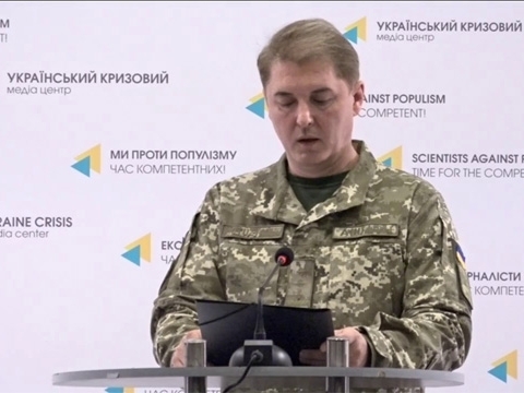 Oleksandr Motuzyanyk: 40 rockets launched by militants 